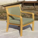 木製椅子：ナナメ